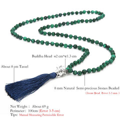 Malachite Transformation 108 Mala Beads