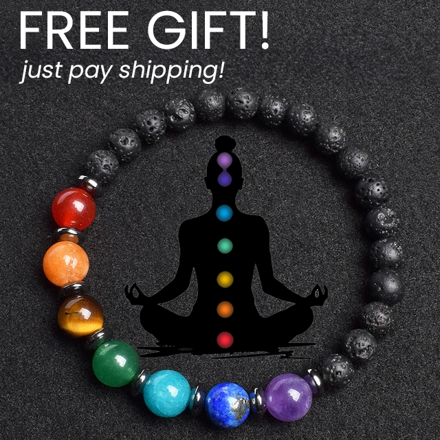 FREE! 7 Chakra Lavastone Energy Bracelet (just pay shipping)