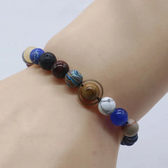 Cosmic Solar System Beaded Bracelet