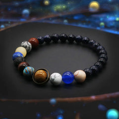 Cosmic Solar System Beaded Bracelet