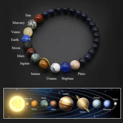 Cosmic Solar System Beaded Bracelet