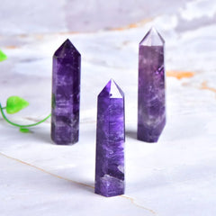 Natural Amethyst Crystal Tower