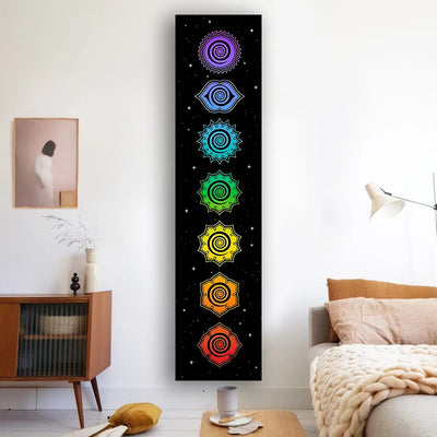 7 Chakra Energy Meditation Tapestry