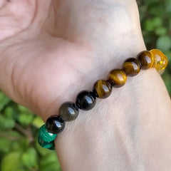 Wealth Attracting Gemstone Money Bracelet