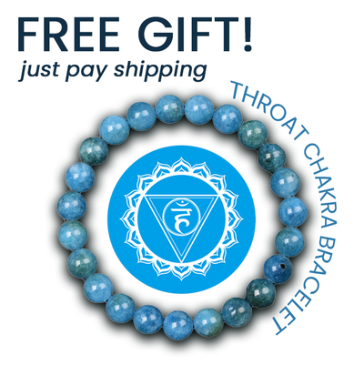 FREE Apatite Throat Chakra Bracelet (just pay shipping)