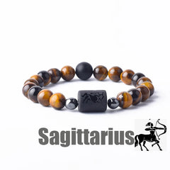 Zodiac Sign Natural Stone Bracelet