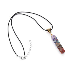 7-Chakra Orgonite Energy Shield Healing Necklace