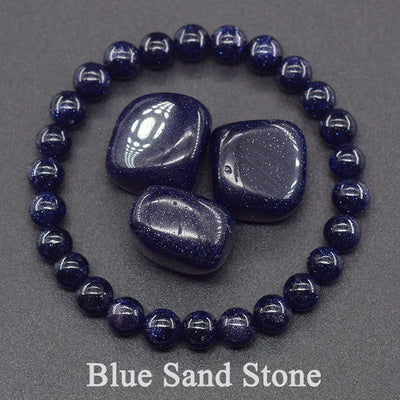 Blue Sandstone Positivity Bracelet