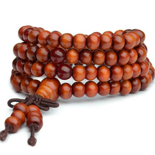 Brown Sandalwood 108 Mala Beads