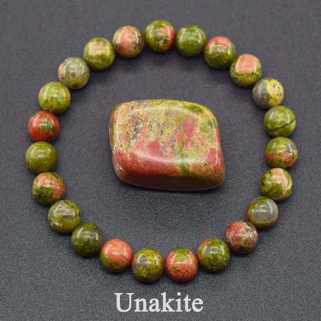 Unakite Stone Bracelet